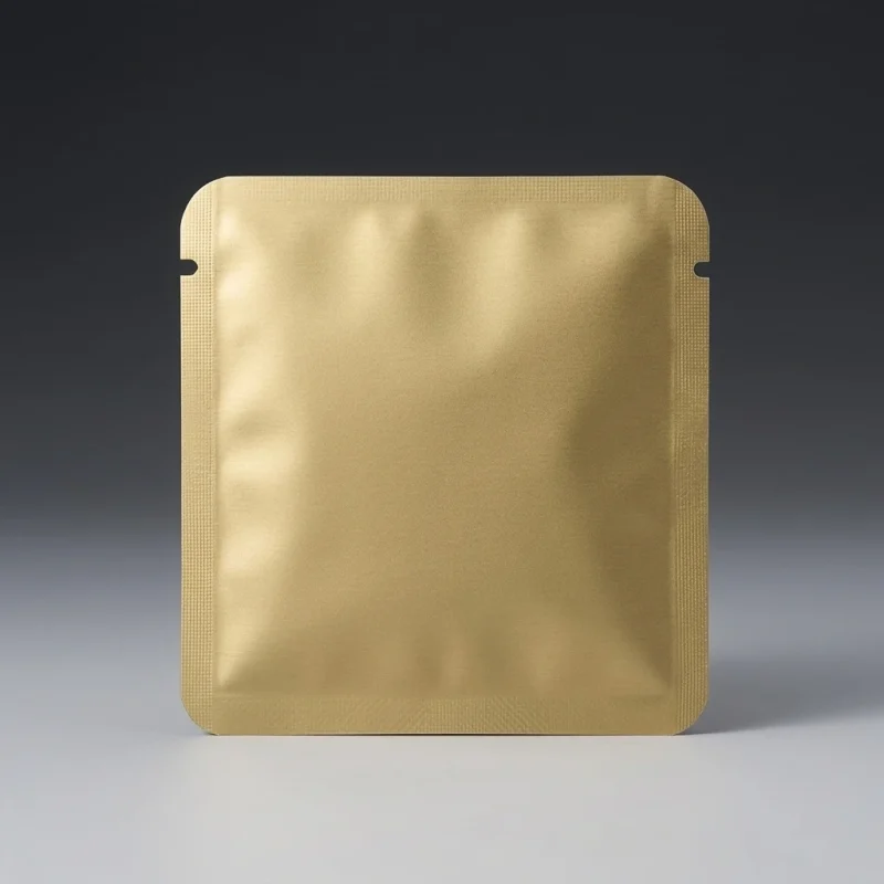 Close-up of reclosable plastic zip lock bags surface with vertical holographic grating pattern