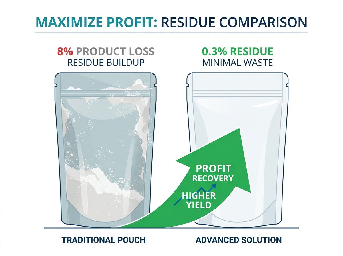 Infographic showing reduction of raw material waste with anti-static packaging