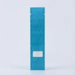Close-up of plastic packaging bags surface with vertical holographic grating pattern