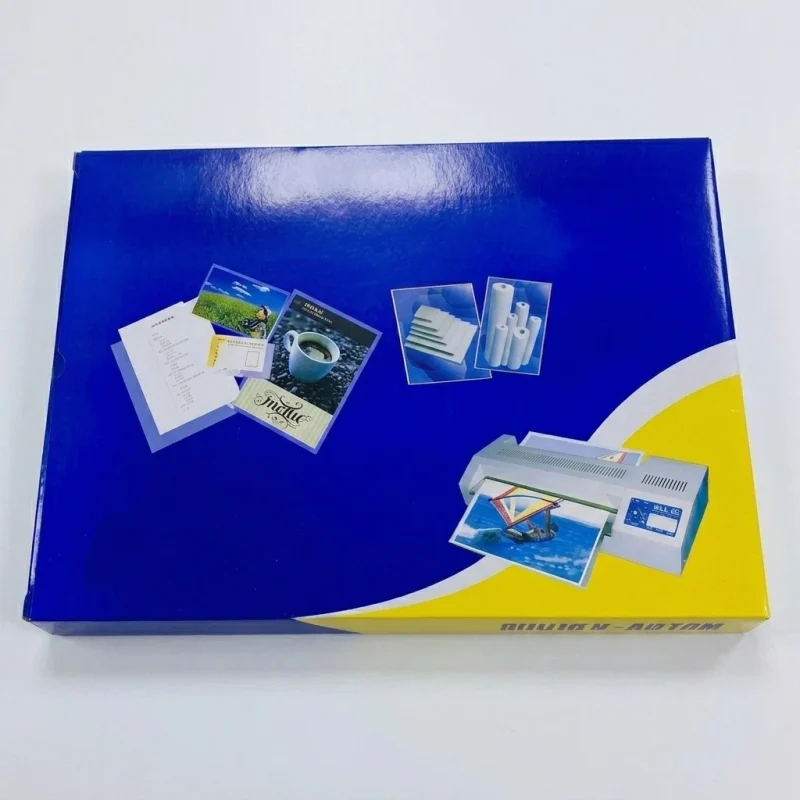 Soft thermal laminating film roll material roll showing PET BOPP layer flexibility and durability