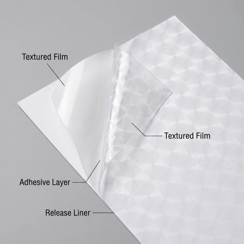 Soft PVC cold laminating film material roll showing PET BOPP layer flexibility and durability