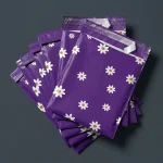 Industrial packaging of self adhesive poly mailers with custom width options for printing houses