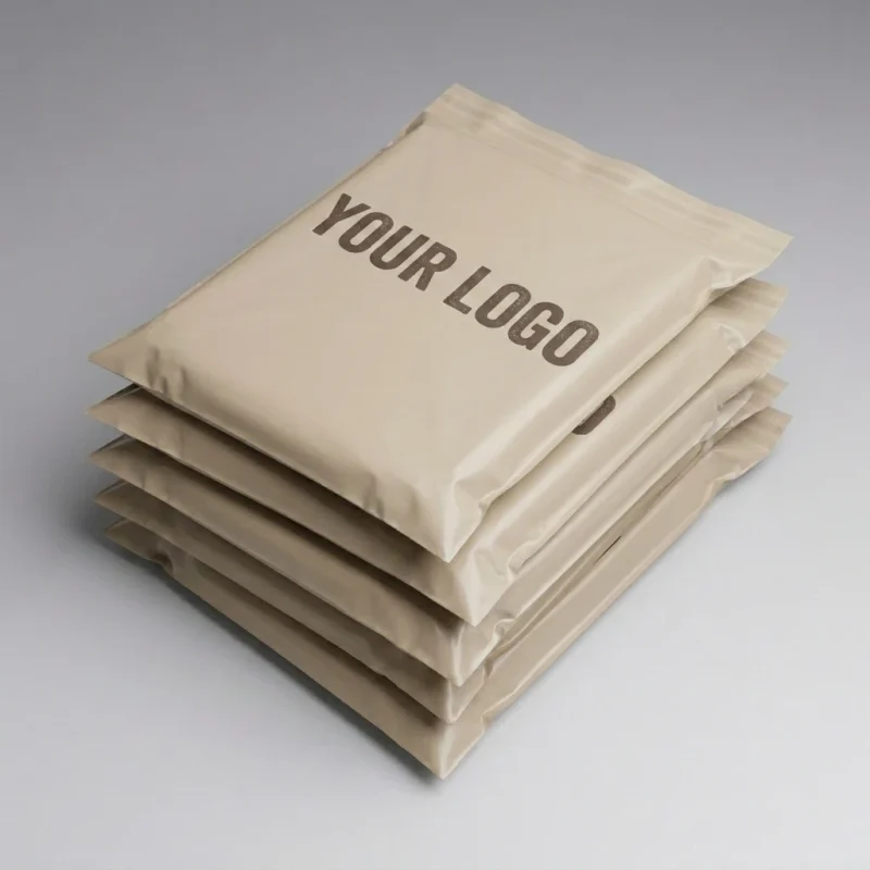 Soft self adhesive poly mailers material roll showing PET BOPP layer flexibility and durability