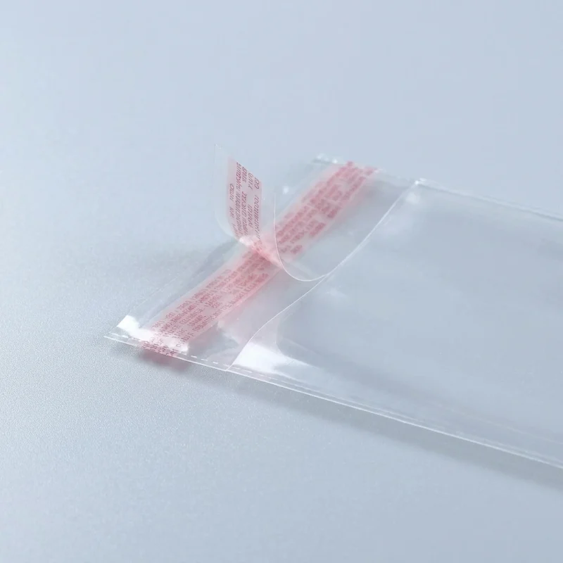 clear self sealing plastic bags compatibility test with UV digital printing and cold lamination equipment