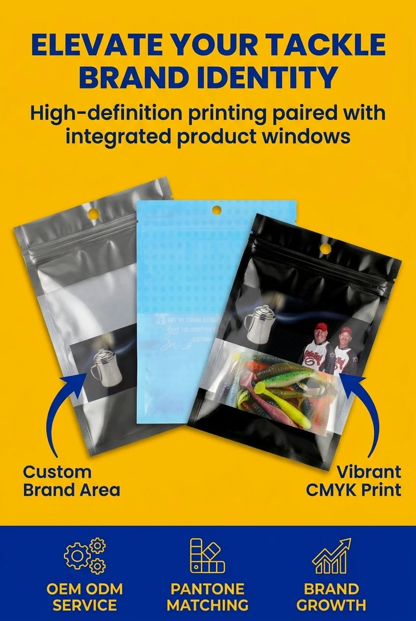 Waterproof zipper pouch packaging bag protecting printed gift box designs from moisture