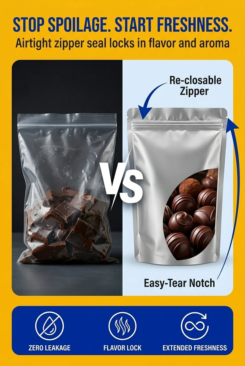 Lock in maximum organic compound freshness and eliminate warehouse odor cross contamination using advanced barrier packaging