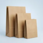 kraft paper mailing bag applied on luxury gift packaging demonstrating 3D laser reflection