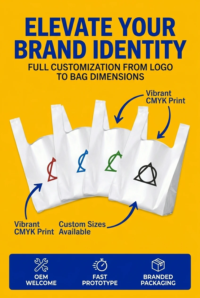 Anti-counterfeiting security label using biodegradable plastic shopping bags with dynamic rainbow shift