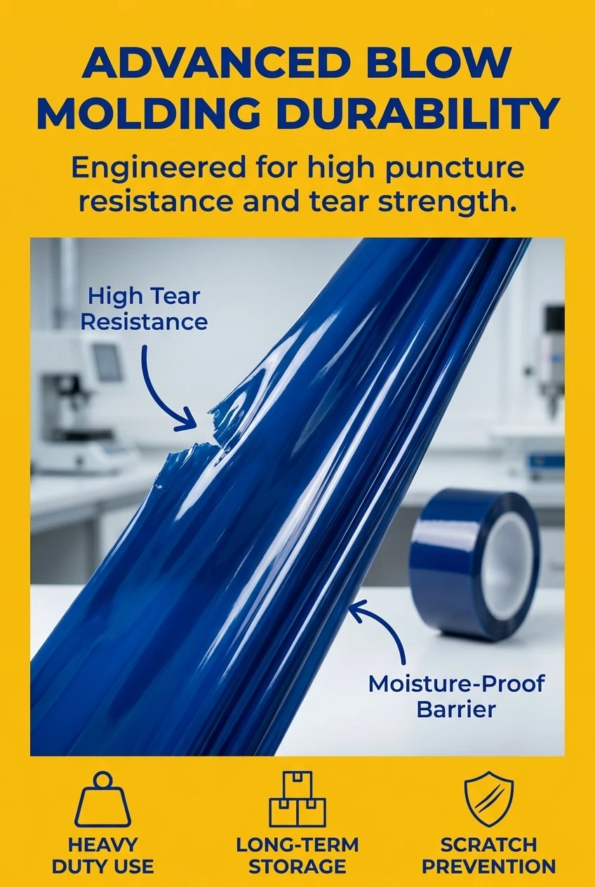 High-performance pe film roll manufactured with premium blow molding technology. This soft protective film offers exceptional