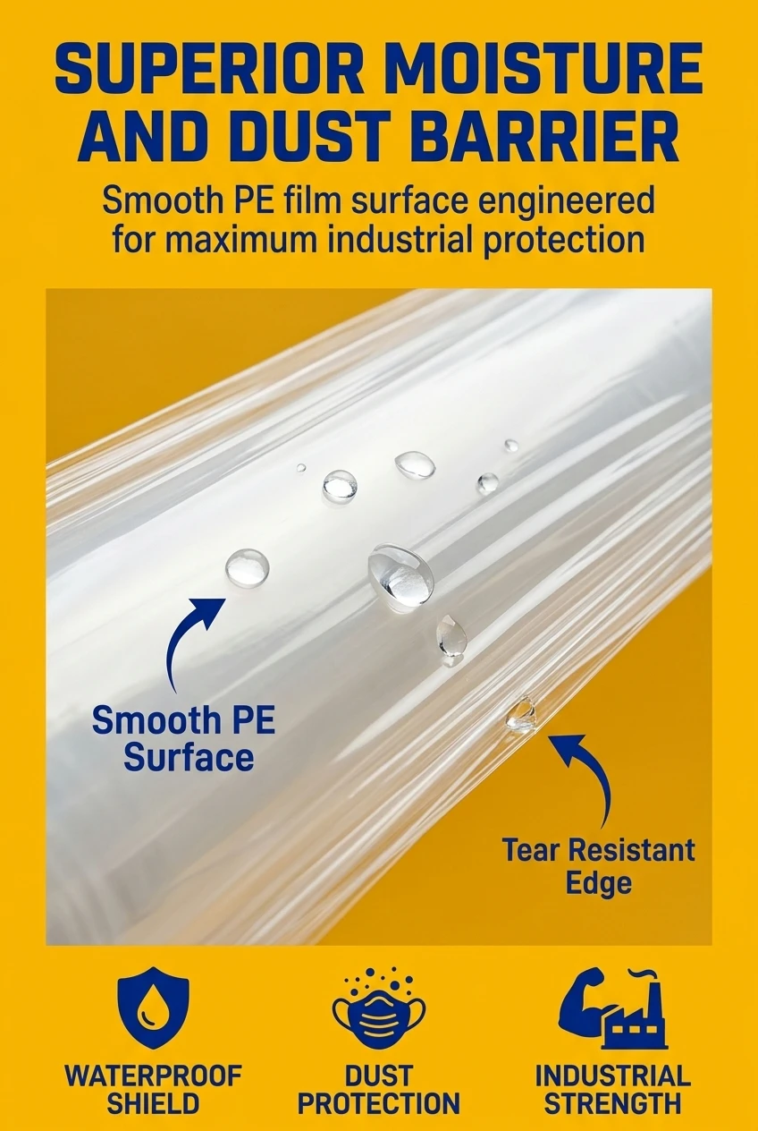 Professional food packaging film roll and industrial wrap. Our transparent film offers excellent optical properties and moist
