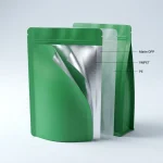 Soft stand up pouch with zipper material roll showing PET BOPP layer flexibility and durability