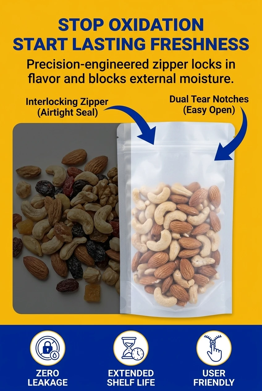 Halt unexpected moisture ingress and protect dry ingredients using advanced stop oxidation start freshness container shields.