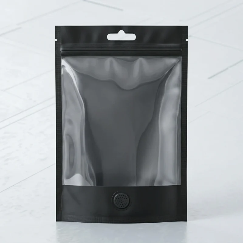 Industrial packaging of stand up zipper pouch with custom width options for printing houses