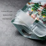 Soft pvc stand up zipper pouch material roll showing PET BOPP layer flexibility and durability