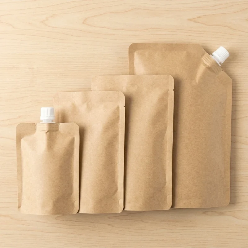 Soft spout pouch material roll showing PET BOPP layer flexibility and durability