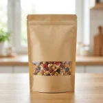 Soft Stand Up Zip Lock Pouch material roll showing PET BOPP layer flexibility and durability