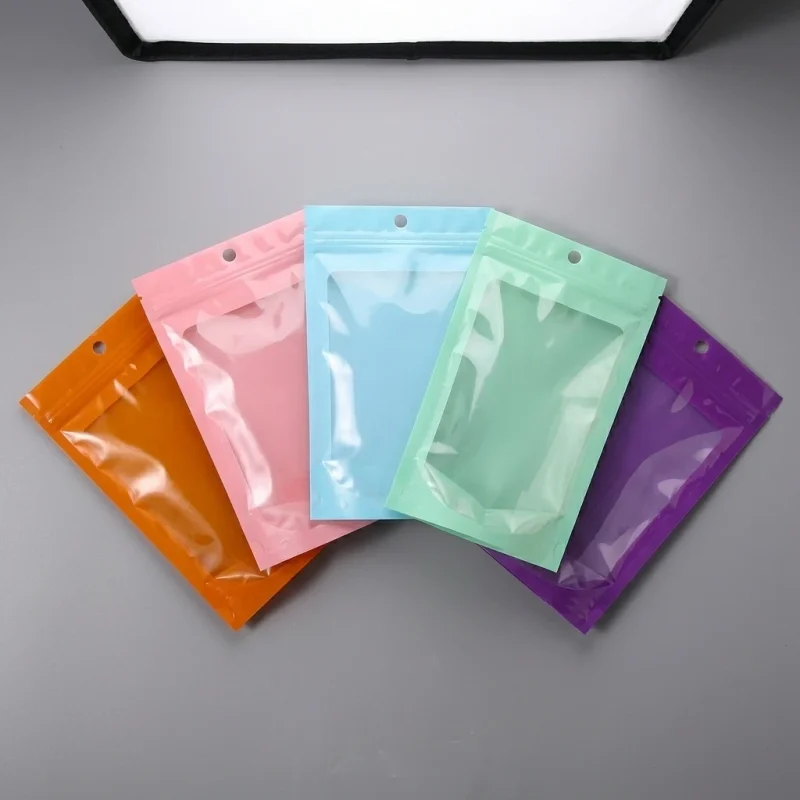 Soft stand up zip lock pouch material roll showing PET BOPP layer flexibility and durability