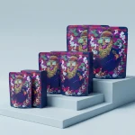 Soft stand up zip lock pouch material roll showing PET BOPP layer flexibility and durability