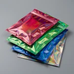 Industrial packaging of plastic zipper packaging bag with custom width options for printing houses