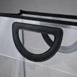 Industrial packaging of Clear Plastic Shopping Bag with Handle with custom width options for printing houses
