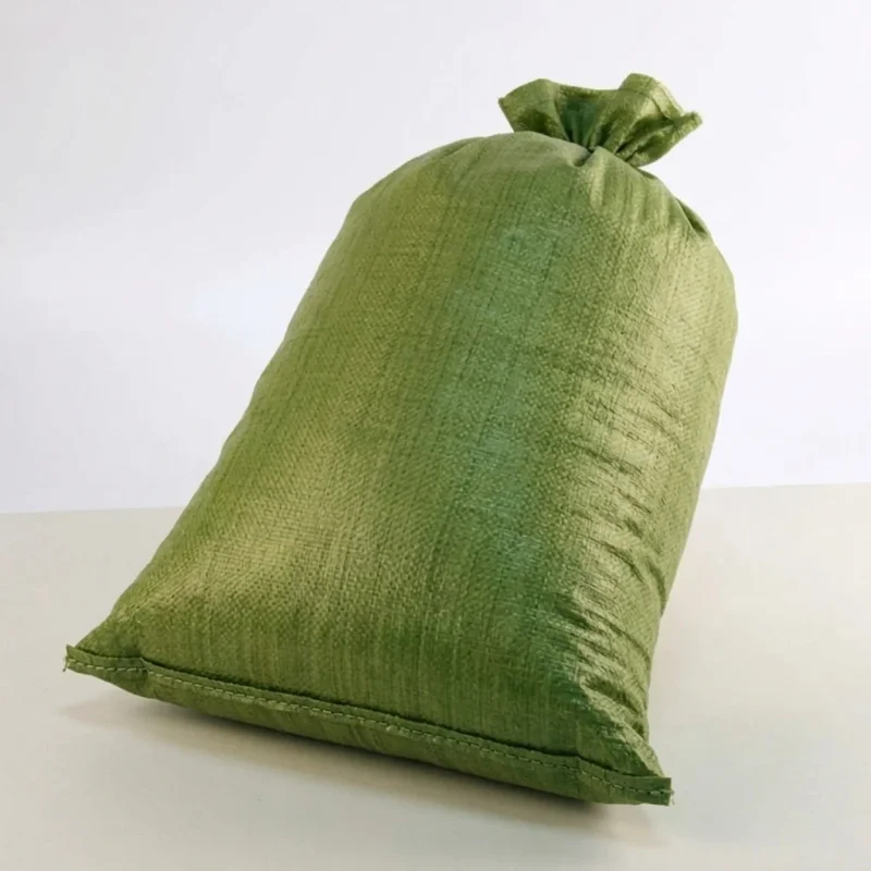 PP woven bag showing prismatic rainbow effect on transparent soft BOPP base