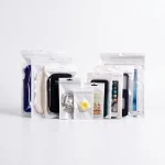 BOPP square bottom bag showing prismatic rainbow effect on transparent soft BOPP base