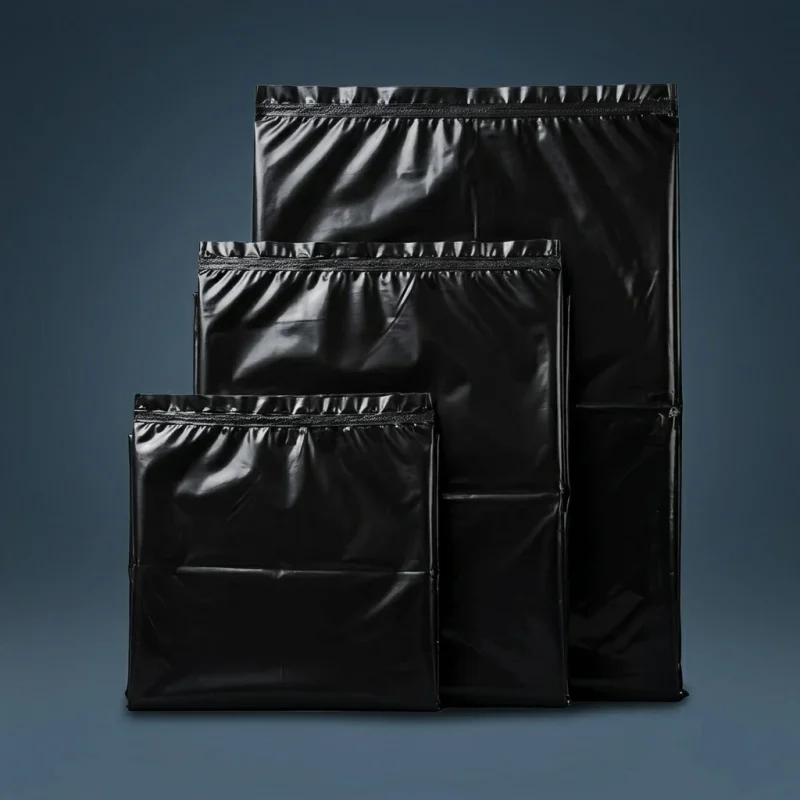 Industrial packaging of heavy duty pe garbage bag with custom width options for printing houses