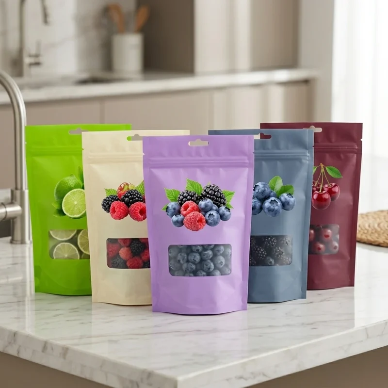 stand up pouch with zipper compatibility test with UV digital printing and cold lamination equipment