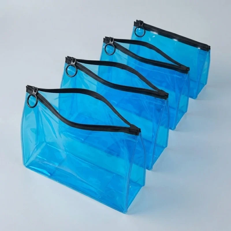 Soft pvc zipper pouch material roll showing PET BOPP layer flexibility and durability
