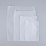Soft pvc zipper pouch material roll showing PET BOPP layer flexibility and durability