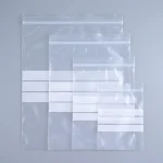 Soft heavy duty plastic zipper bag material roll showing PET BOPP layer flexibility and durability