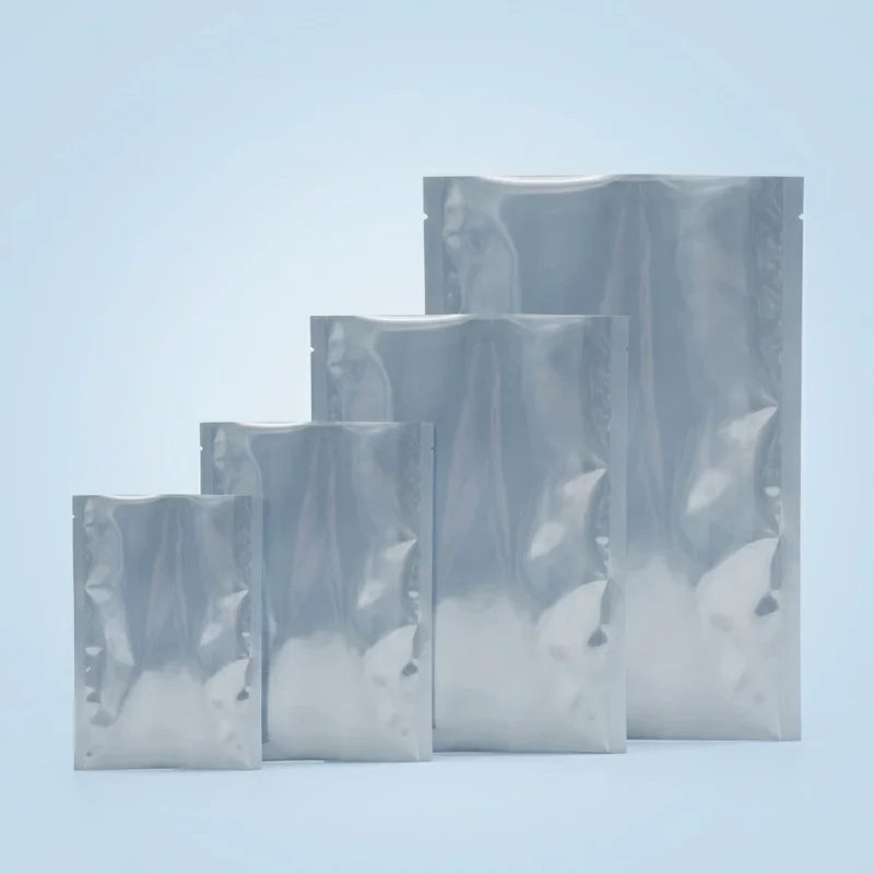 Industrial packaging of clear mylar bags with custom width options for printing houses