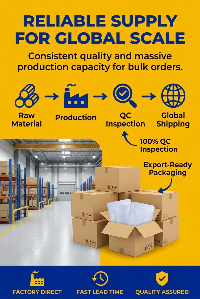 Secure predictable supply continuity and smooth custom inspection auditing via our reliable supply global scale manufacturing