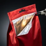 Industrial packaging of food zipper stand up pouch with custom width options for printing houses