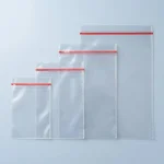 self sealing plastic bags applied on luxury gift packaging demonstrating 3D laser reflection