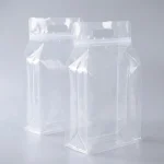Industrial packaging of die cut handle zipper bag with custom width options for printing houses