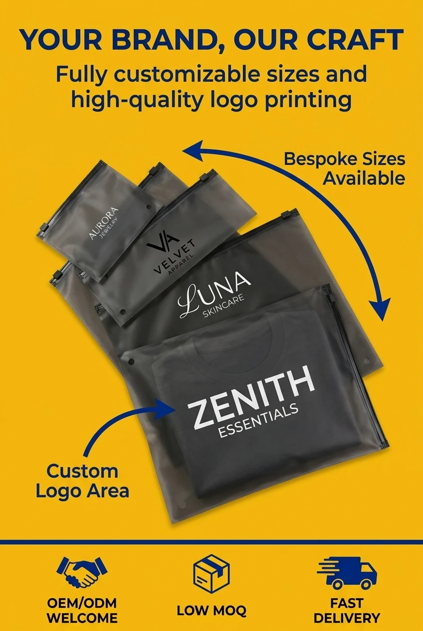Anti-counterfeiting security label using frosted plastic zipper bag with dynamic rainbow shift