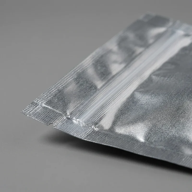 Soft resealable stand up zip lock bags material roll showing PET BOPP layer flexibility and durability