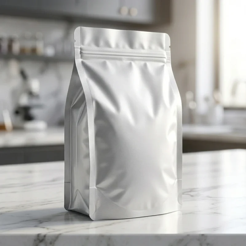 Industrial packaging of Mylar zip lock bags with custom width options for printing houses