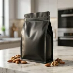 Industrial packaging of Matte Black BOPP Zipper Bags with custom width options for printing houses