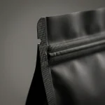 Matte Black BOPP Zipper Bags compatibility test with UV digital printing and cold lamination equipment