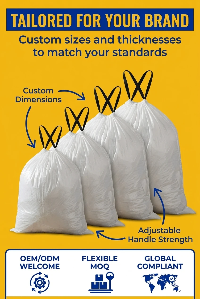 Anti-counterfeiting security label using drawstring pe plastic bag with dynamic rainbow shift