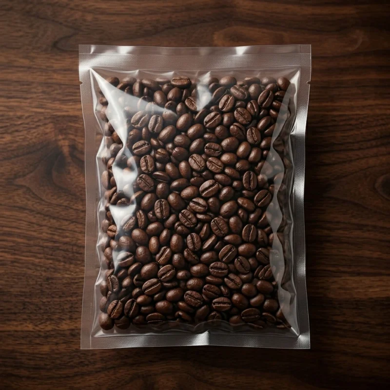 LDPE plastic zipper bag applied on luxury gift packaging demonstrating 3D laser reflection