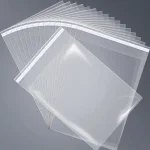 Self Adhesive OPP Plastic Bag showing prismatic rainbow effect on transparent soft BOPP base