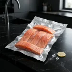 aluminum foil vacuum bag applied on luxury gift packaging demonstrating 3D laser reflection