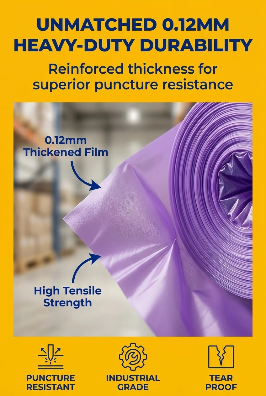Heavy-duty ldpe plastic bag with 0.12mm thickness. These plastic vacuum bags offer exceptional puncture resistance for sharp