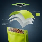 heavy duty plastic zipper bags applied on luxury gift packaging demonstrating 3D laser reflection