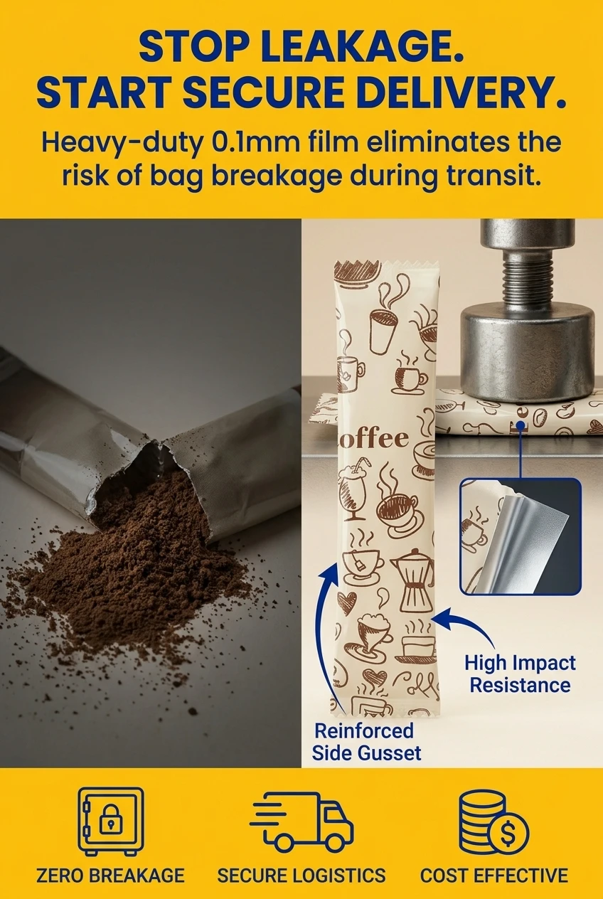 Reduce wholesale distribution inventory loss ratios and stop powder leakage failures utilizing engineered high impact resista
