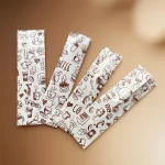 Close-up of Food Grade LDPE Plastic Bag surface with vertical holographic grating pattern