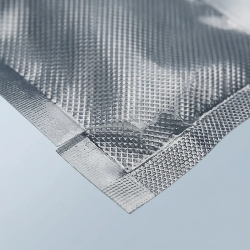 food vacuum packaging bags applied on luxury gift packaging demonstrating 3D laser reflection